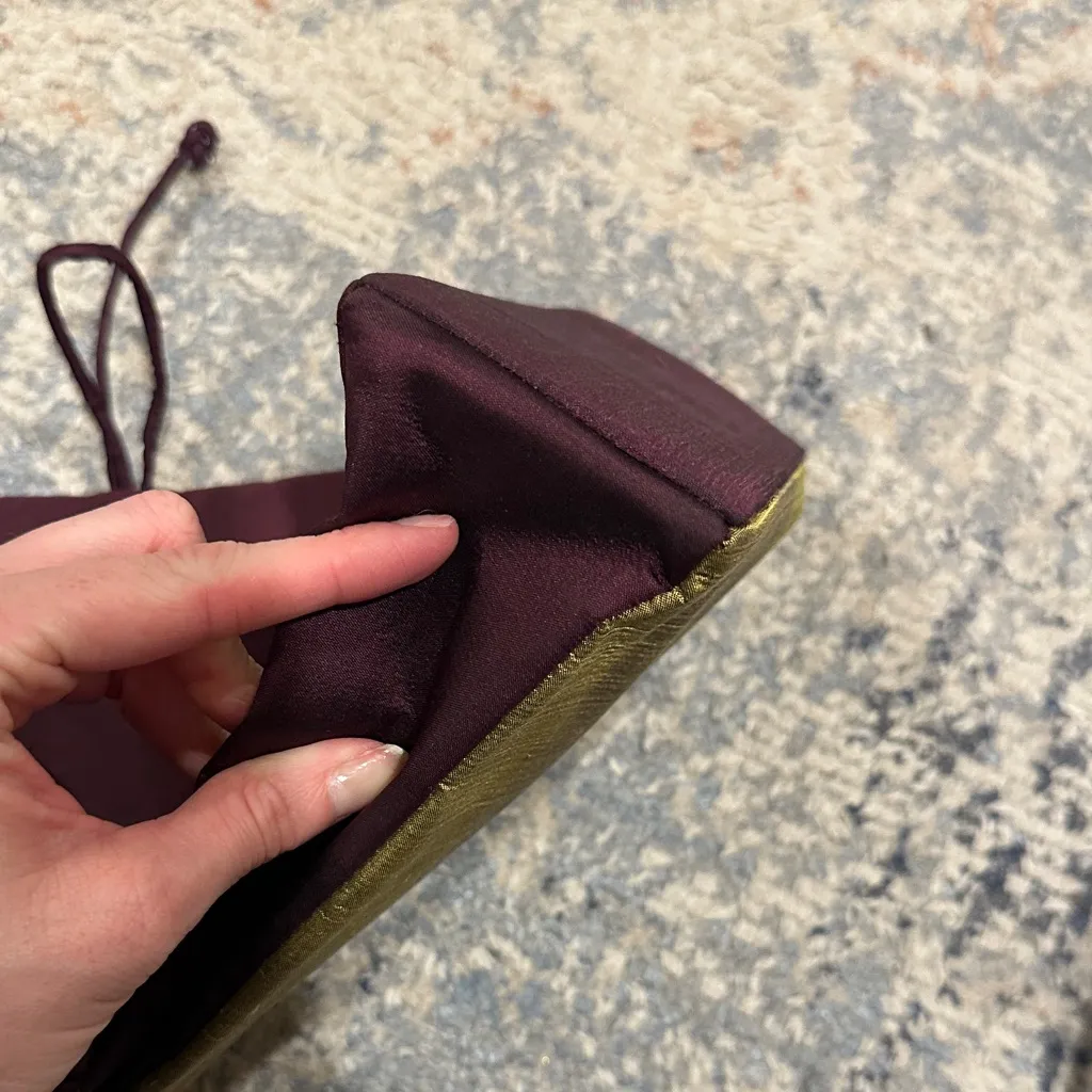 Funky vintage fabric purse Purple - Image 9