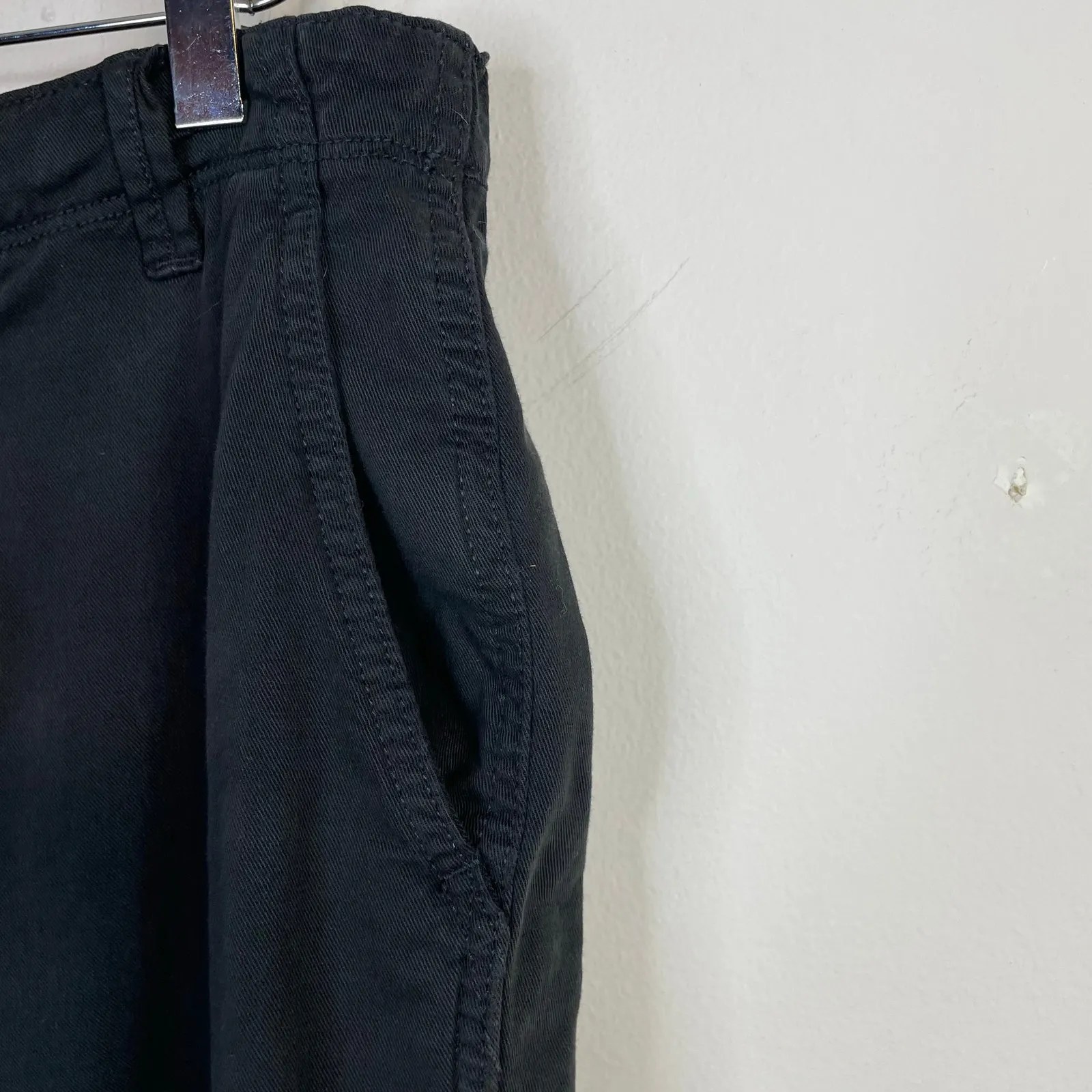 Gap Girlfriend Joggers Stretch Twill Lyocell Utility Ankle Pants Black Womens 6 - Image 10