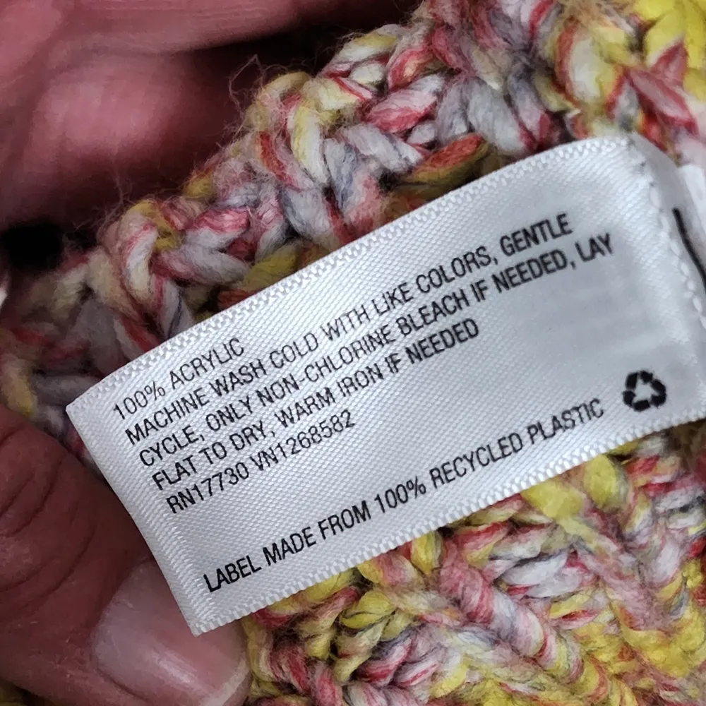 Universal Thread yellow pastel mix stripe cardigan size small - Image 8