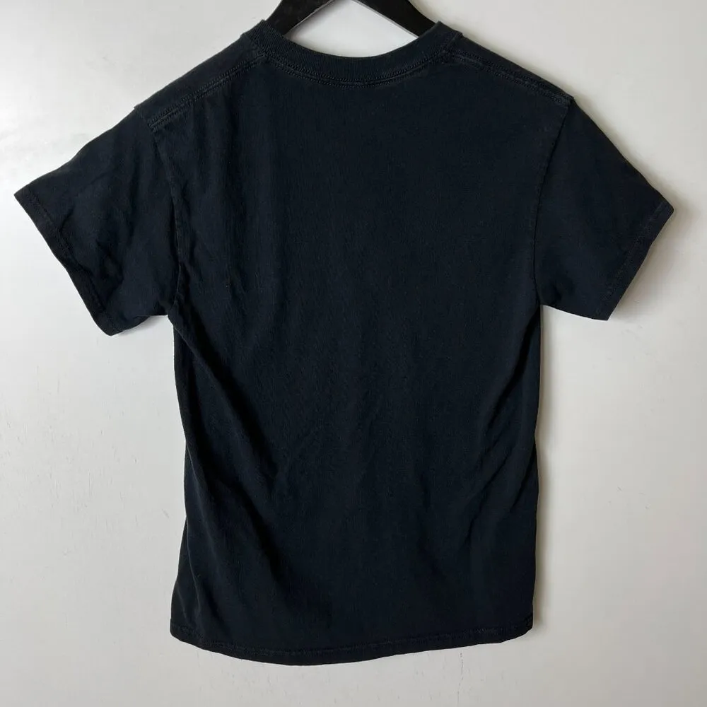 Nirvana Smiley Face Logo T-Shirt Womens Black Small Grunge Rock Band Tee - Image 3