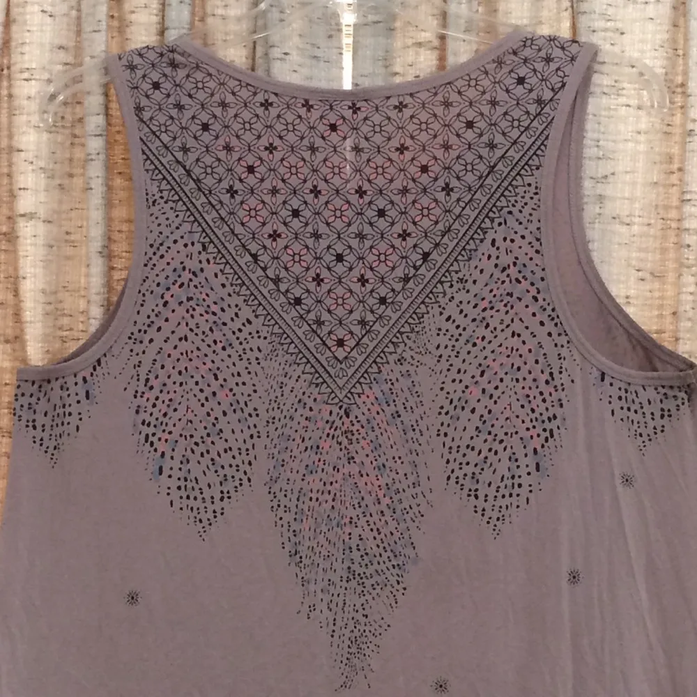 Feather High Neck Tank Top - Image 6