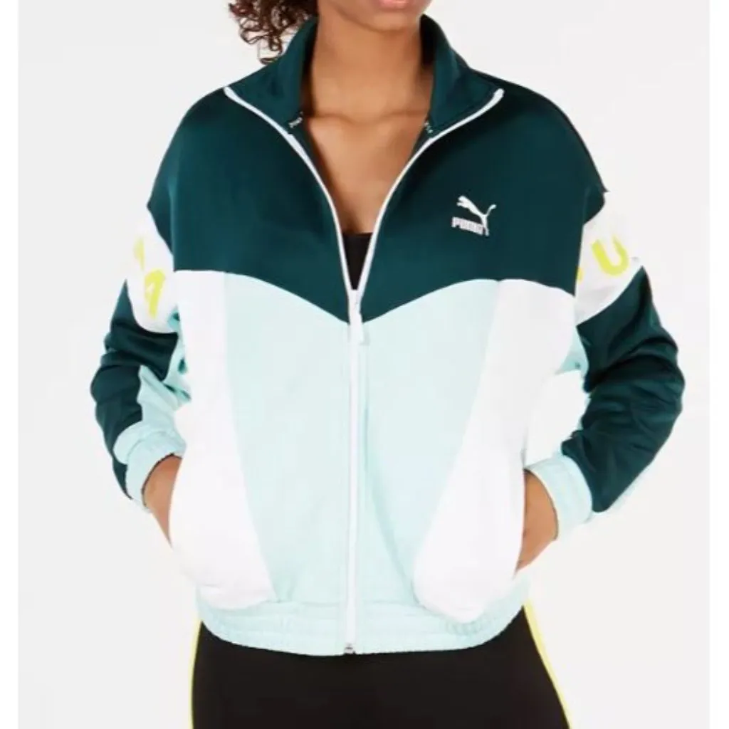 Puma Womens Sporty XTG Color Black Zip Up Track Jacket XL - Image 12