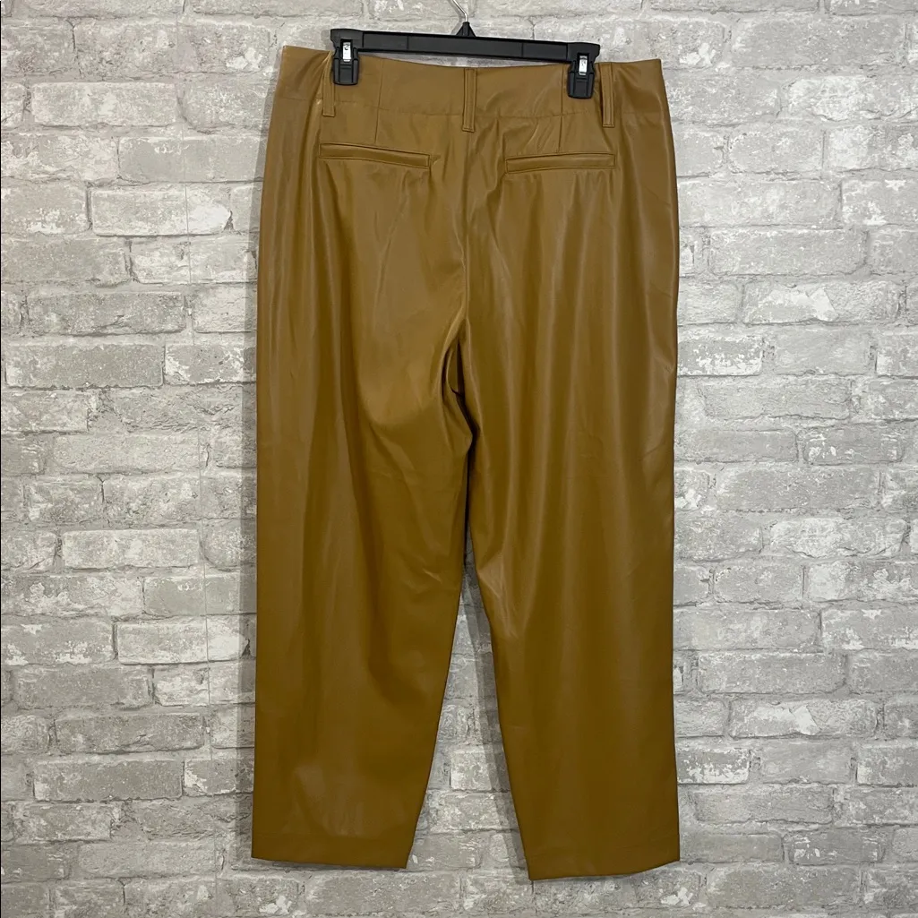 A New Day High-Rise Faux Leather Tapered Ankle Pants in dusty fig - Image 3