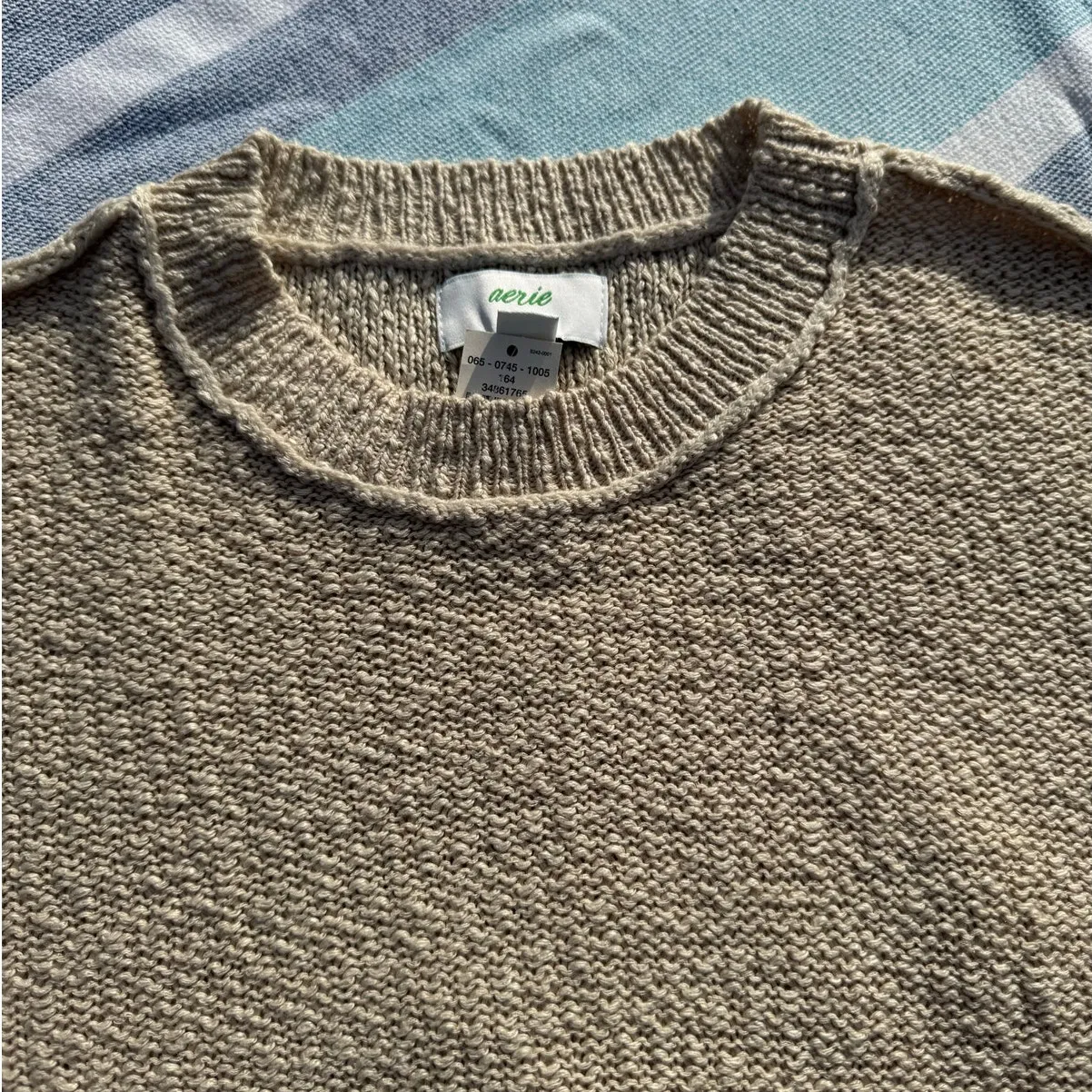 NWT Aerie Cable Knit Oversized Sweater - Size XS - Image 3