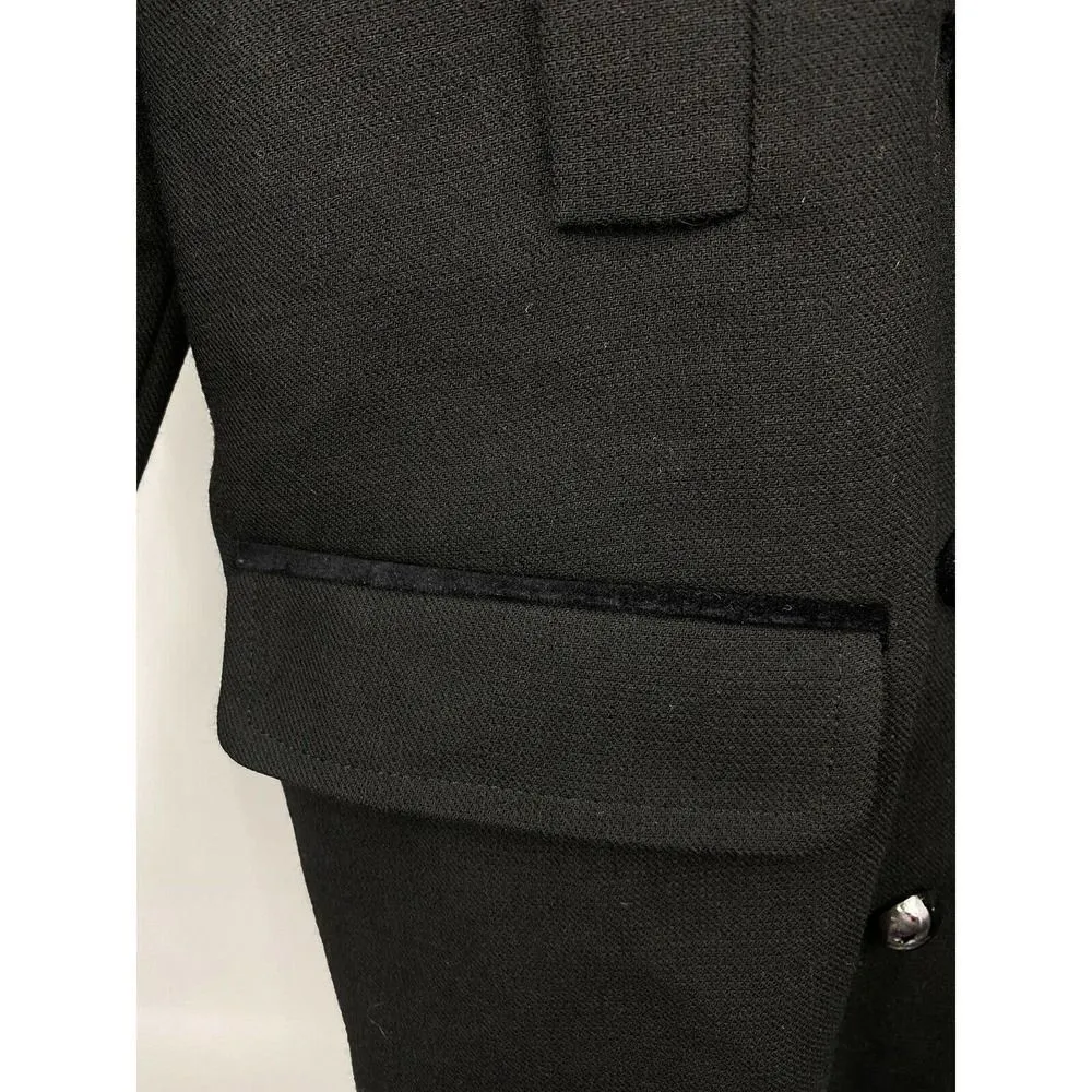 Kate Spade New York Broome Street Notched Collar Wool‎ Blend Peacoat S - Image 4