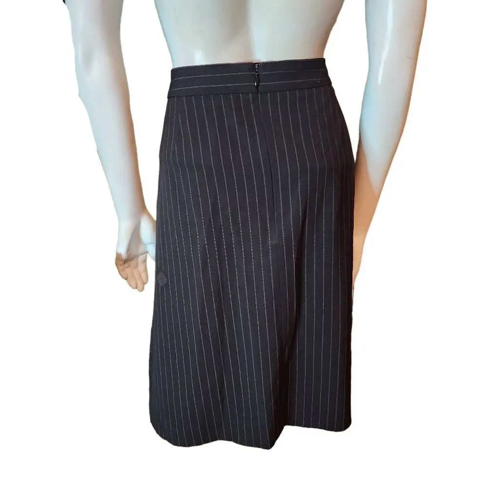 Adrienne Vittadini Black Striped Skirt (12) - Image 5