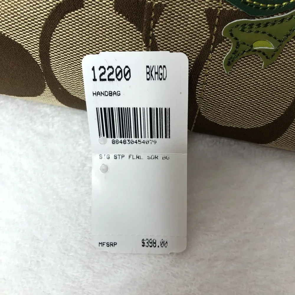 New Coach Limited Edition Gold Floral Handbag - Image 10