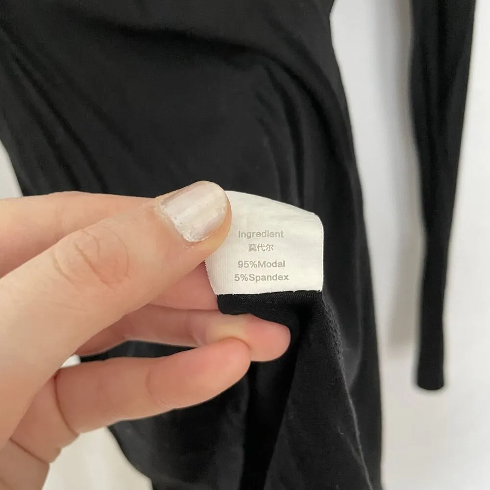 Untyhots Black Long Sleeve Turtleneck Top Size S casual winter turtleneck - Image 6