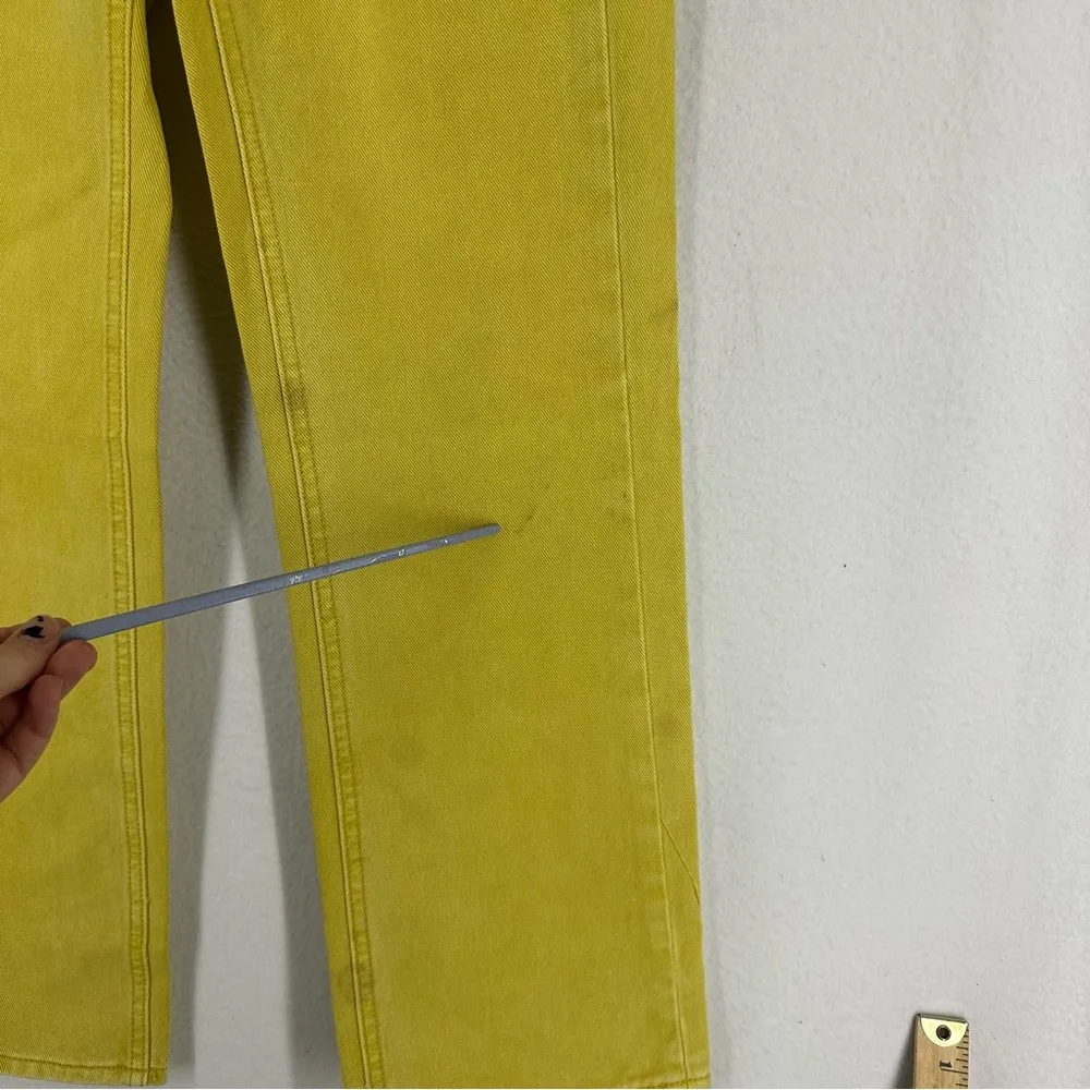 BDG Urban Outfitters Straight Leg High Waisted Jeans Womens 24 Yellow - Image 4