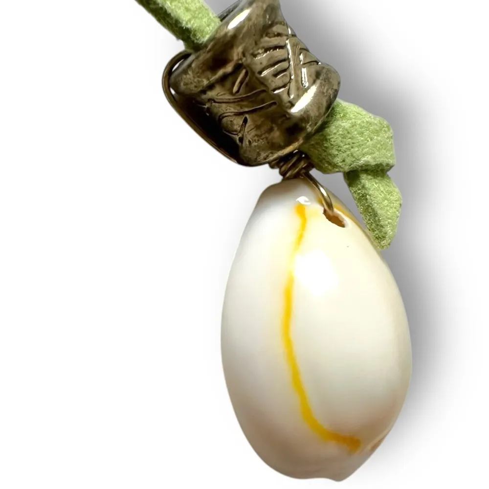 Free People Katie Leather Shell Choker NWT Layered Necklace Beach Bohemian Surf - Image 9