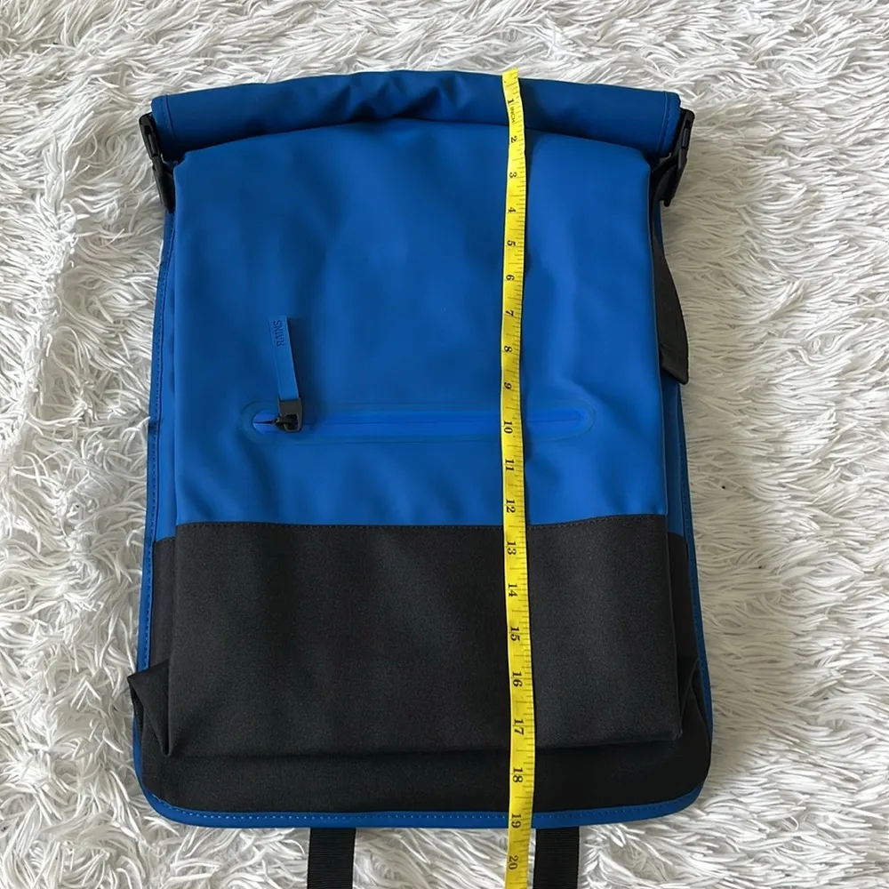 Rains Unisex Trail Rolltop Backpack Waves color one size - Image 5