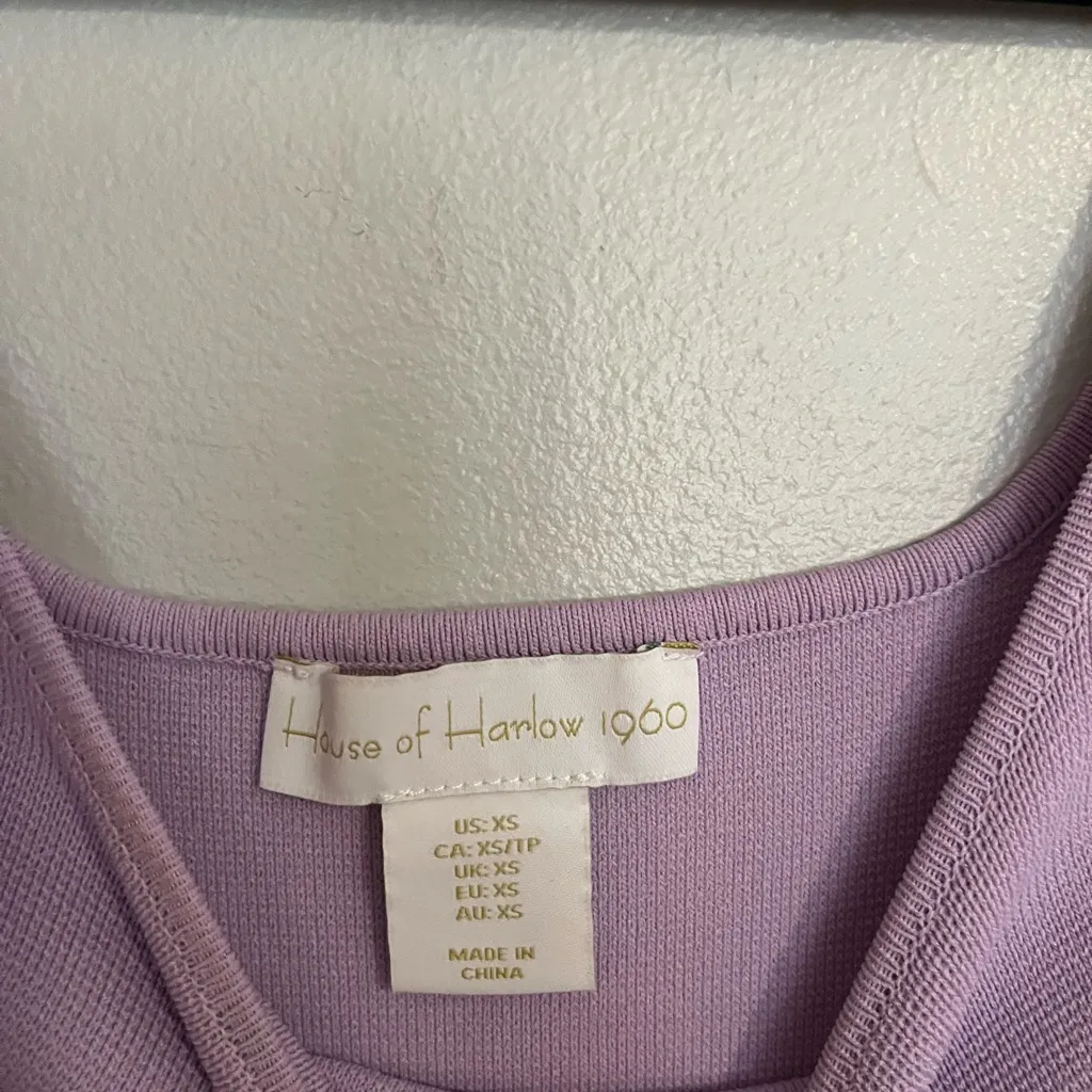 House of Harlow 1960 Lilac Midi Dress Purple Size XS - Image 3