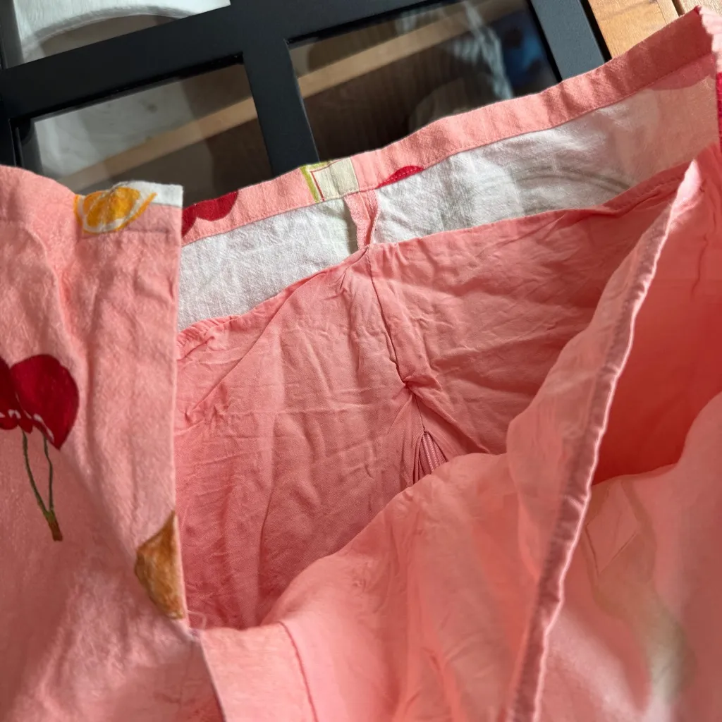 Coquette mini skirt a-line bows strawberry croissant coral lisa says gah lined - Image 6