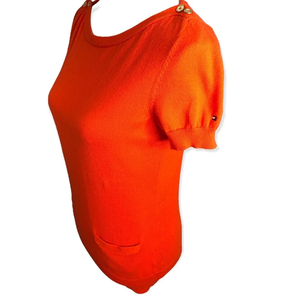 Tommy Hilfiger  Short Sleeve Pocketed Scoop Neck Pullover Sweater - Image 58