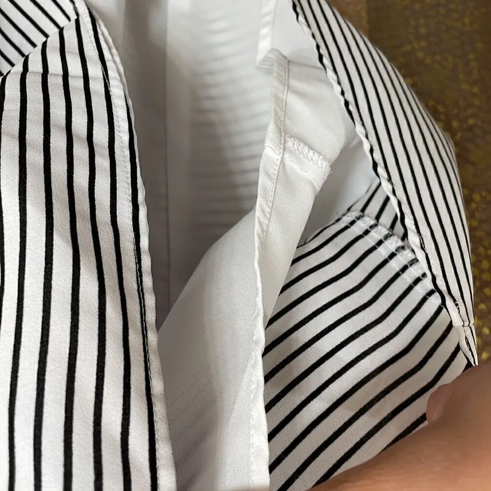 Express reversible black and white striped Barcelona cami, size S - Image 3