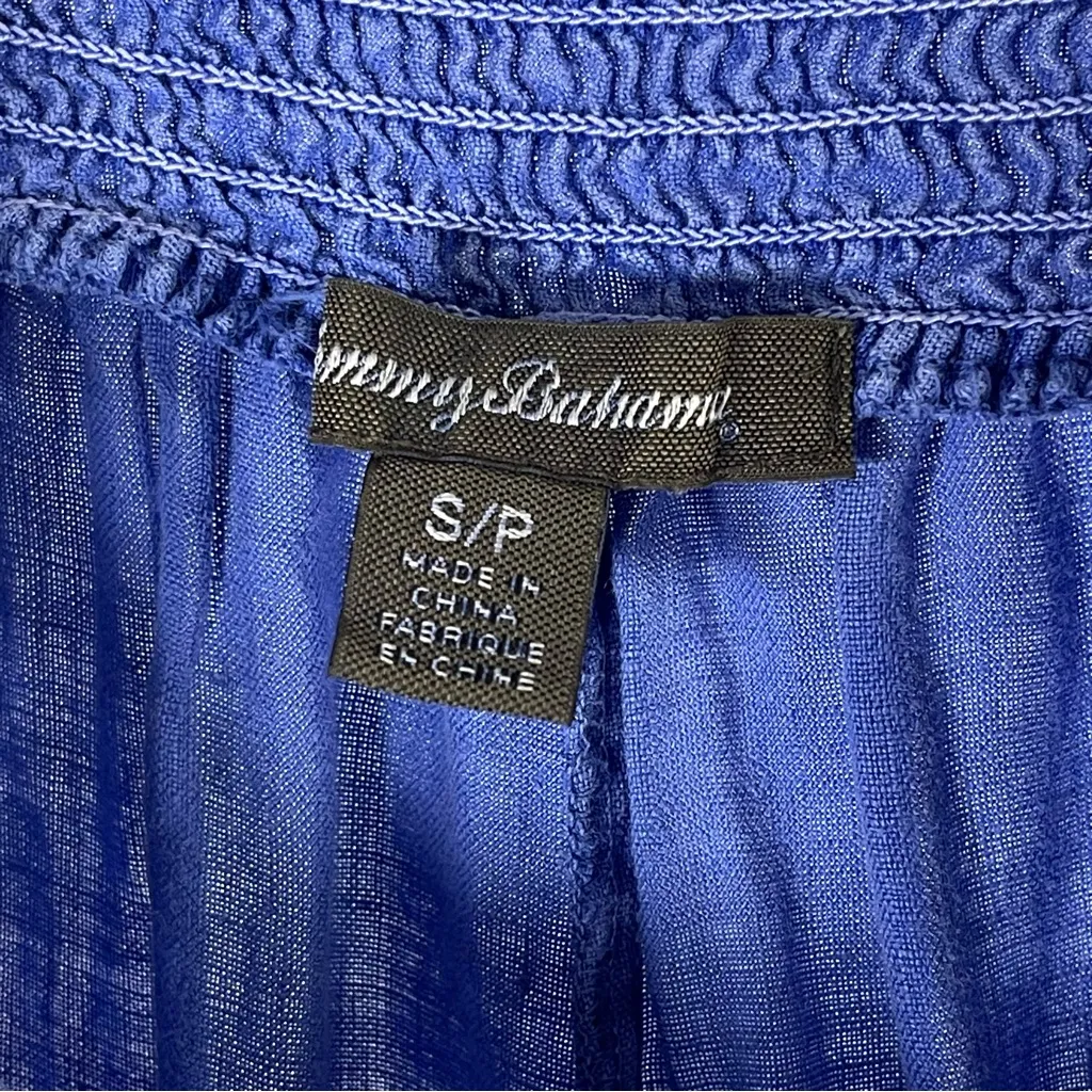 Tommy Bahama Small Linen Wide Leg Pull On Pants Vacation Island Cruise Greek - Image 3