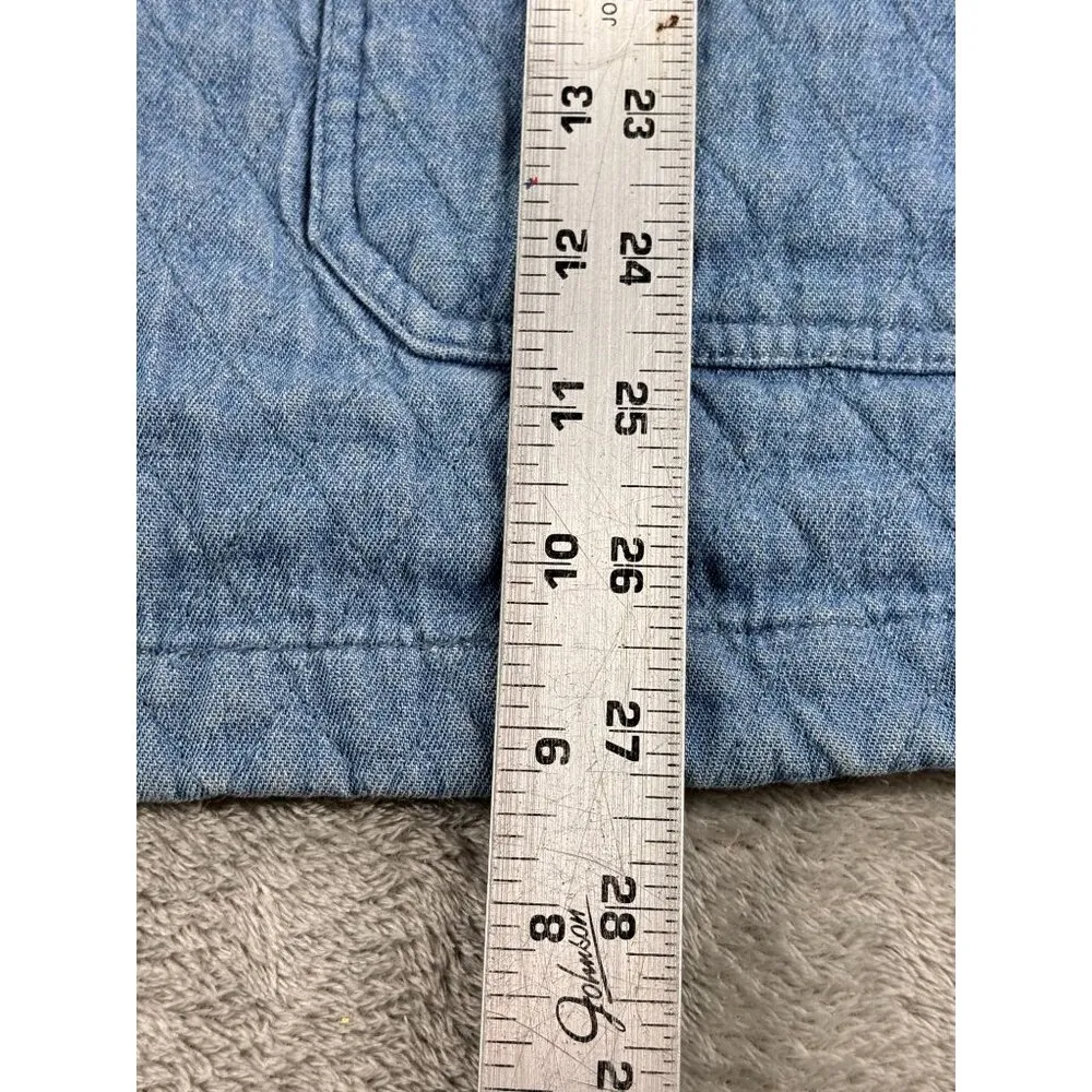 C.J. Banks Quilted Jacket 1X Snowman & Tree Birds Embroidery Winter Chore Barn - Image 10