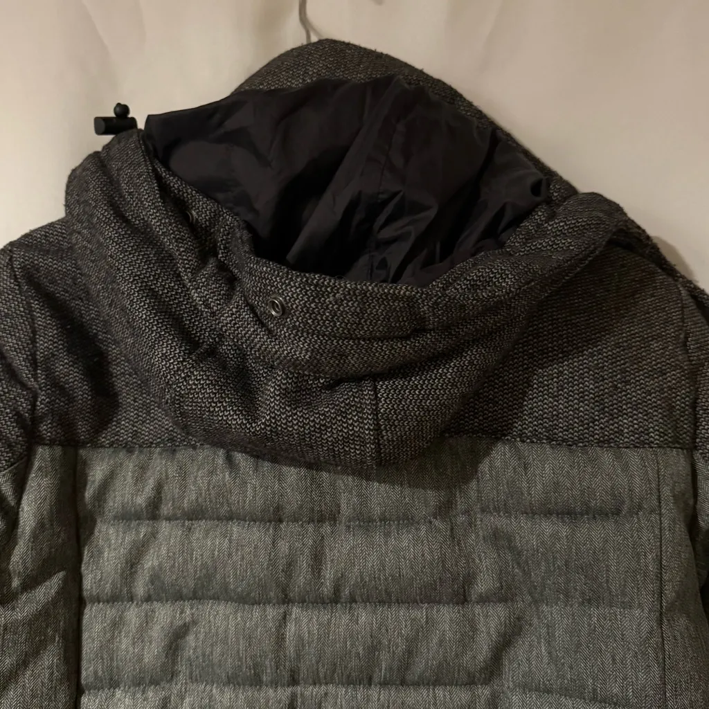 Superdry Elements Tweed Hooded Parka Jacket with hood, Sz 6 - Image 6