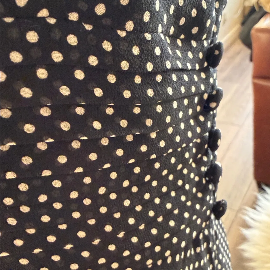 Ann Taylor Black Silk polka dot dress - Image 13