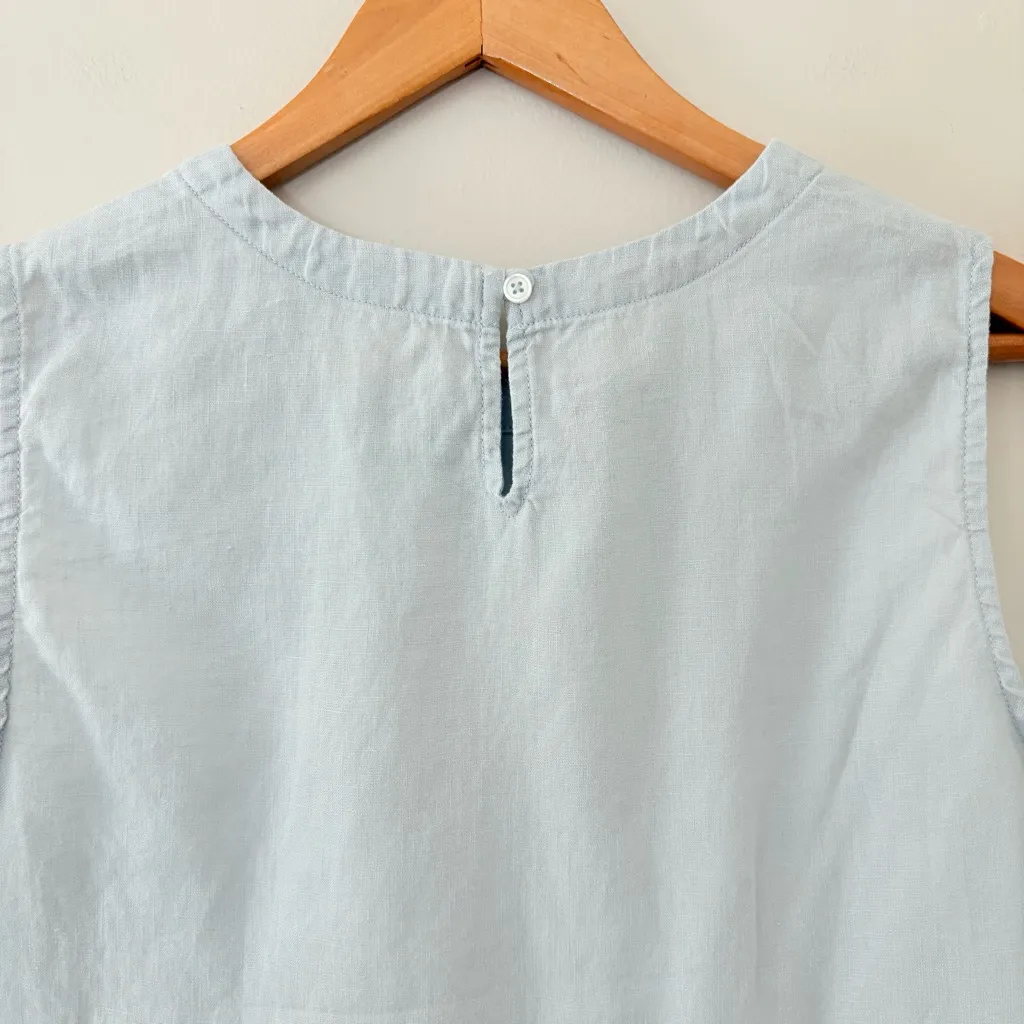 Quince 100% European Linen Flax Tank Sleeveless Mint Green Size S - Image 6