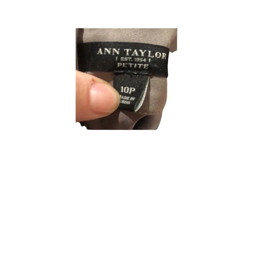 Ann Taylor Petite Pencil Skirt Gray Knee Length Size 10P Workwear - Image 9