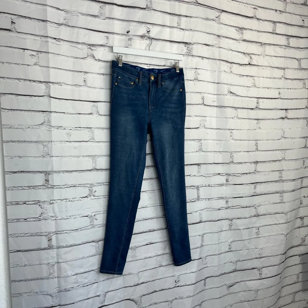 Seven7 Brooks Knit High Rise Denim Legging Jegging Women’s 4 Blue Skinny Jeans - Image 2