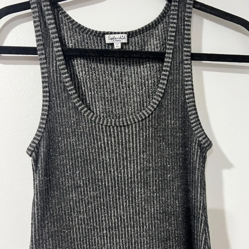 Splendid Black/White Racerback Tank Dress- size XS Made in USA - Image 3