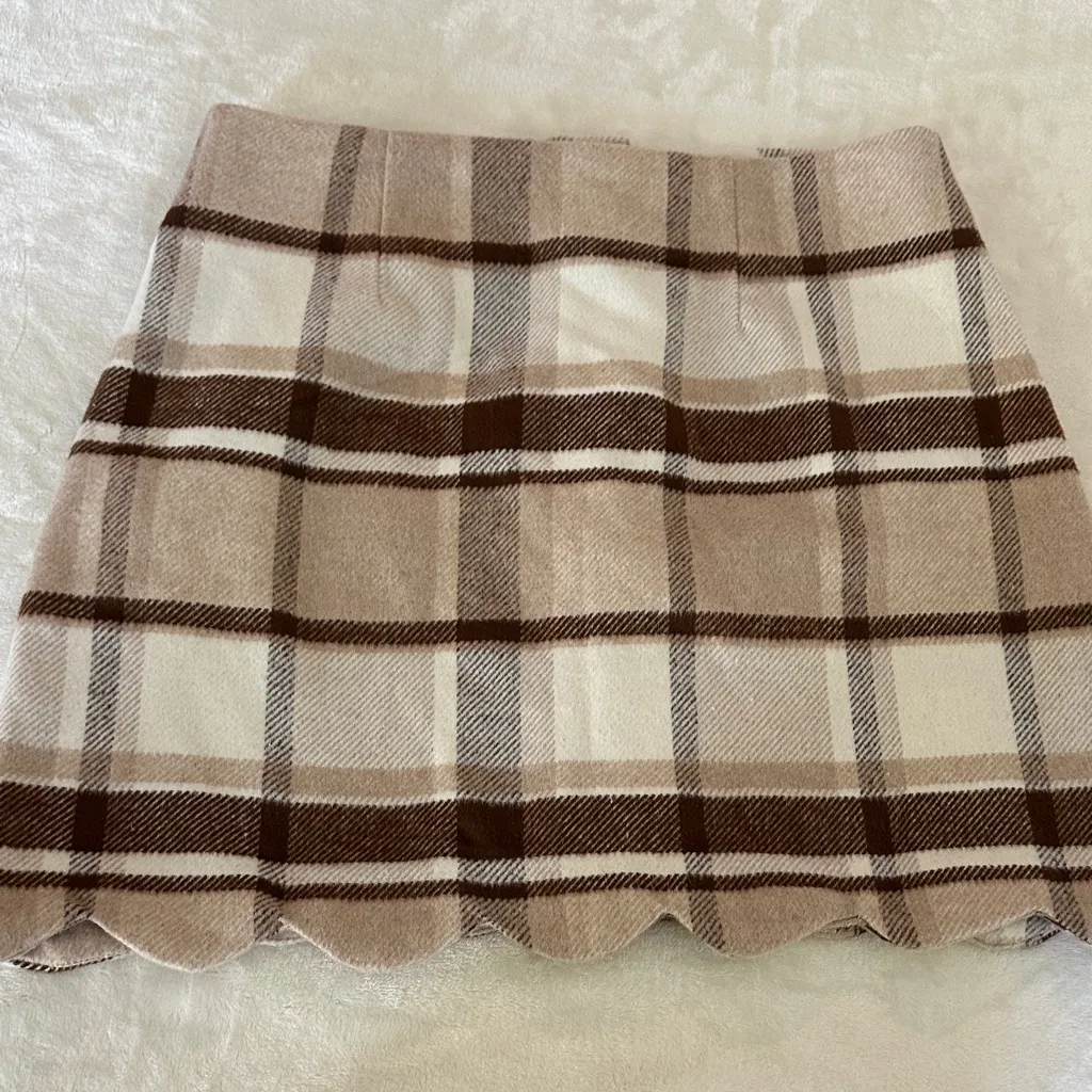 Blu Pepper  Plaid Button-Front Skirt - Image 7