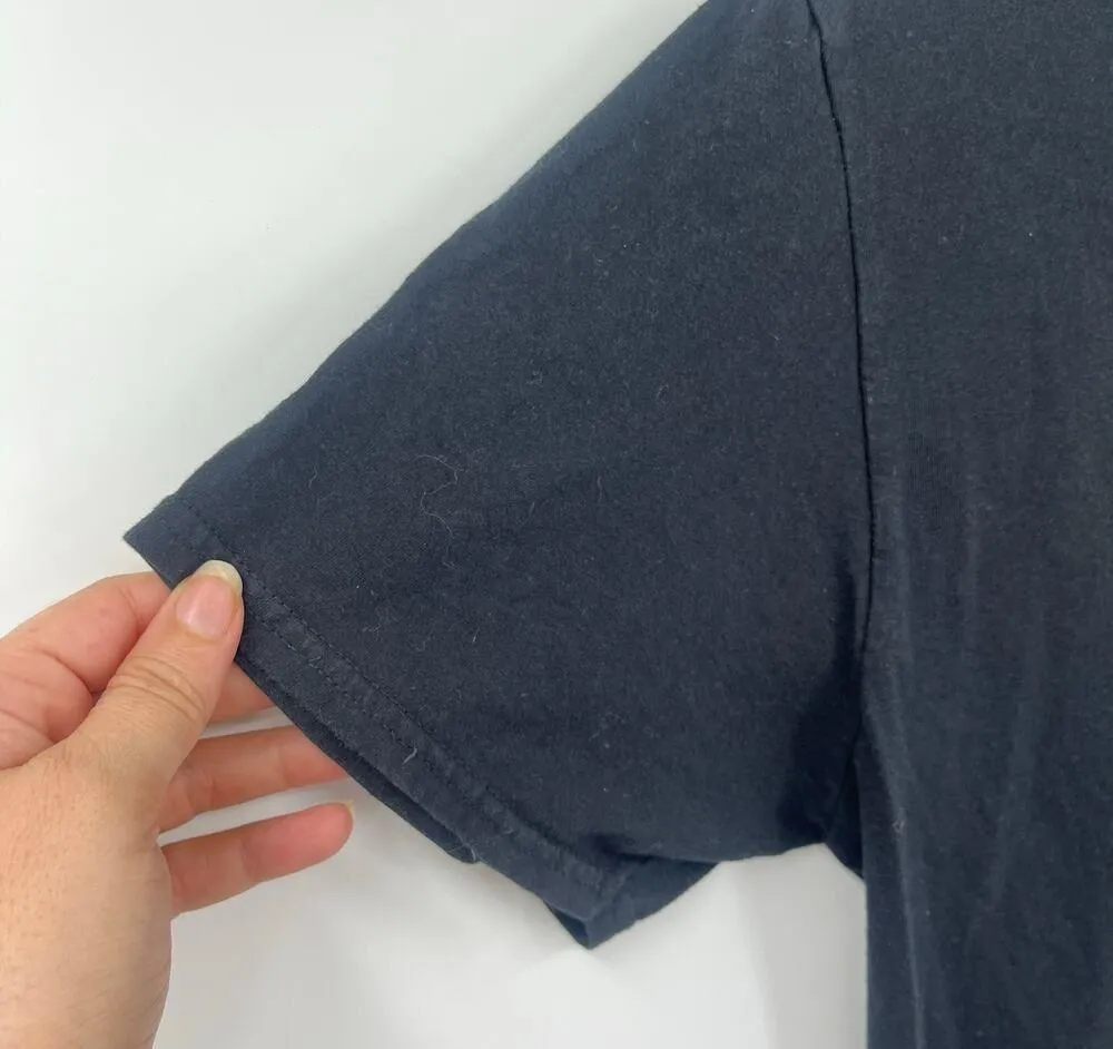 JOURNEY DEF LEPPPARD Band T-Shirt Sz Large Black Concert Tour Graphic Flag - Image 5