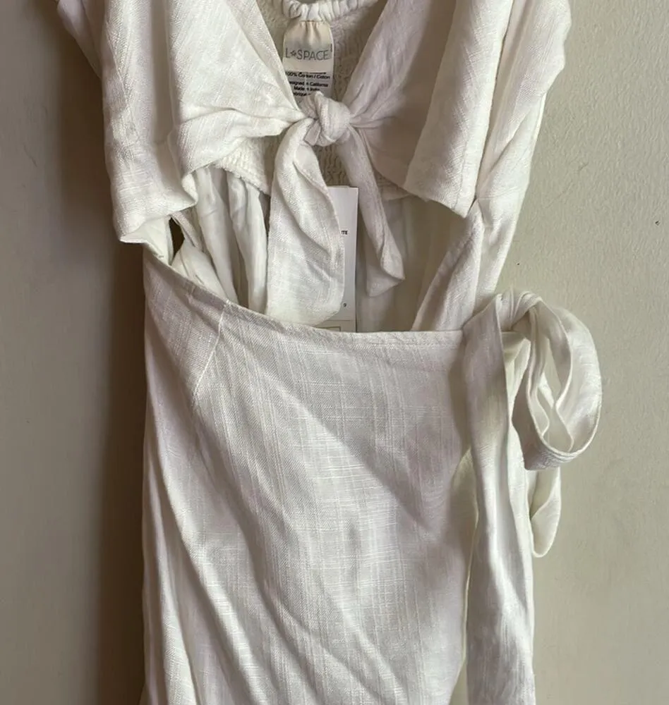 LSPACE Morning Star Dress Cover Up White - Image 6