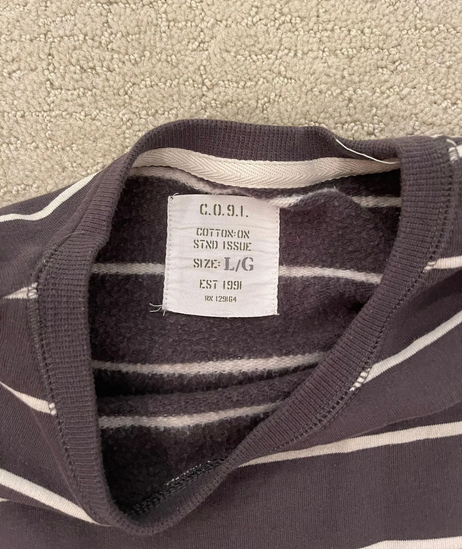 Cotton On Striped Sweatshirt - Image 3