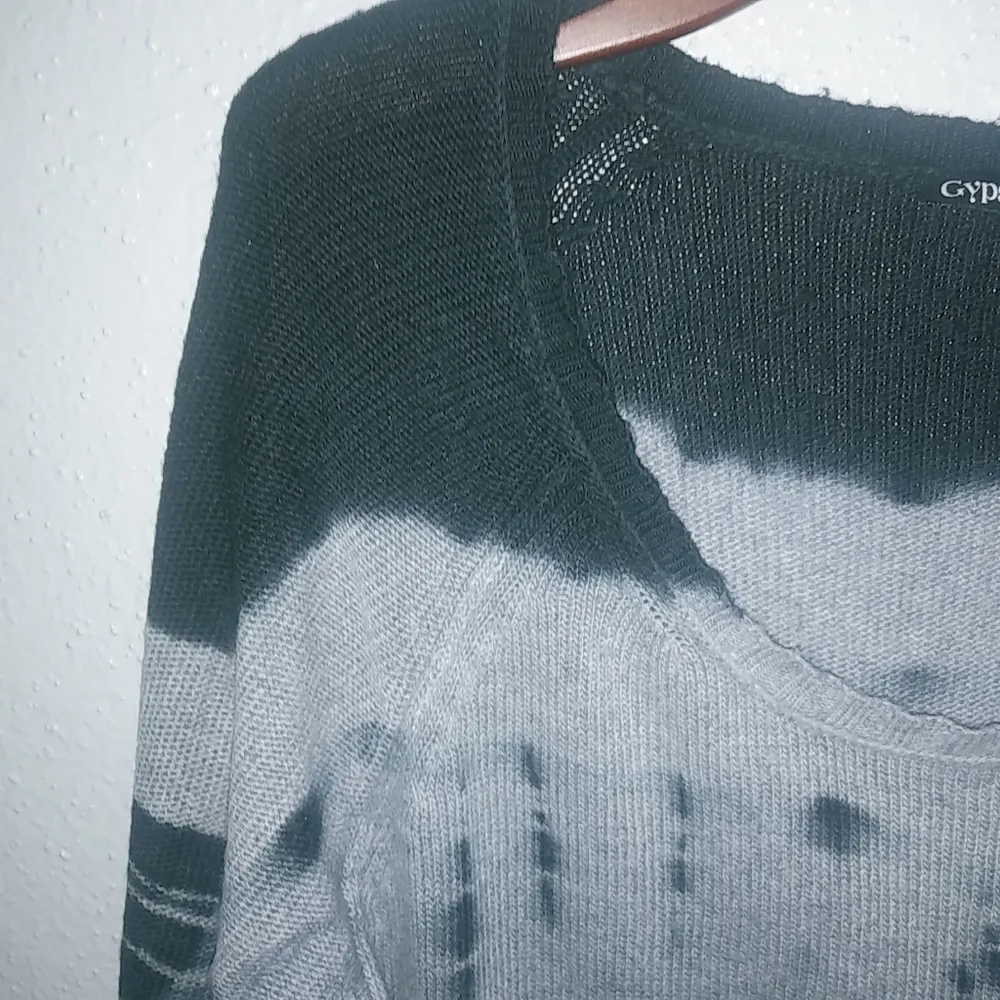 Gypsy 05 Global Village M Lambswool Blend Tie Dye Pullover Sweater - Image 8