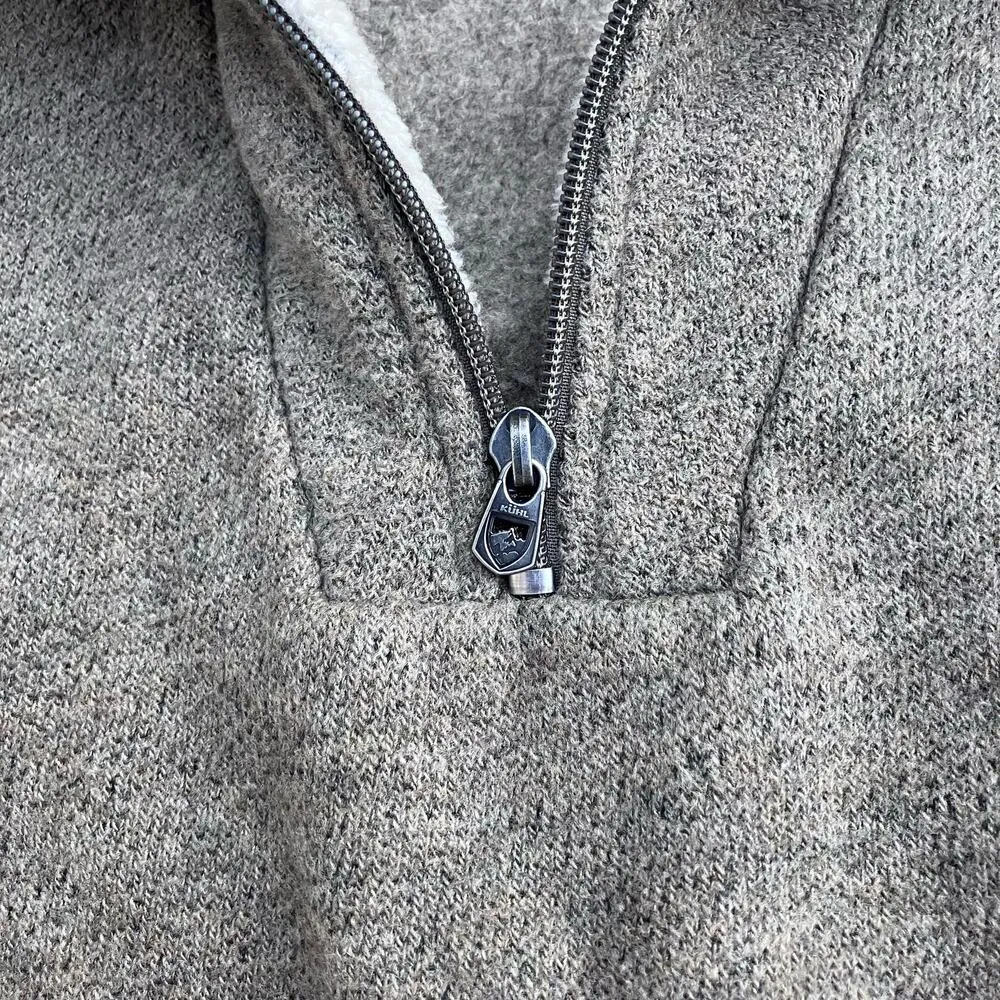 Kuhl 1/4 Zip Fleece Sweater Sz M Alfpaca Pullover Brown Gorpcore Hiking Outdoor - Image 8