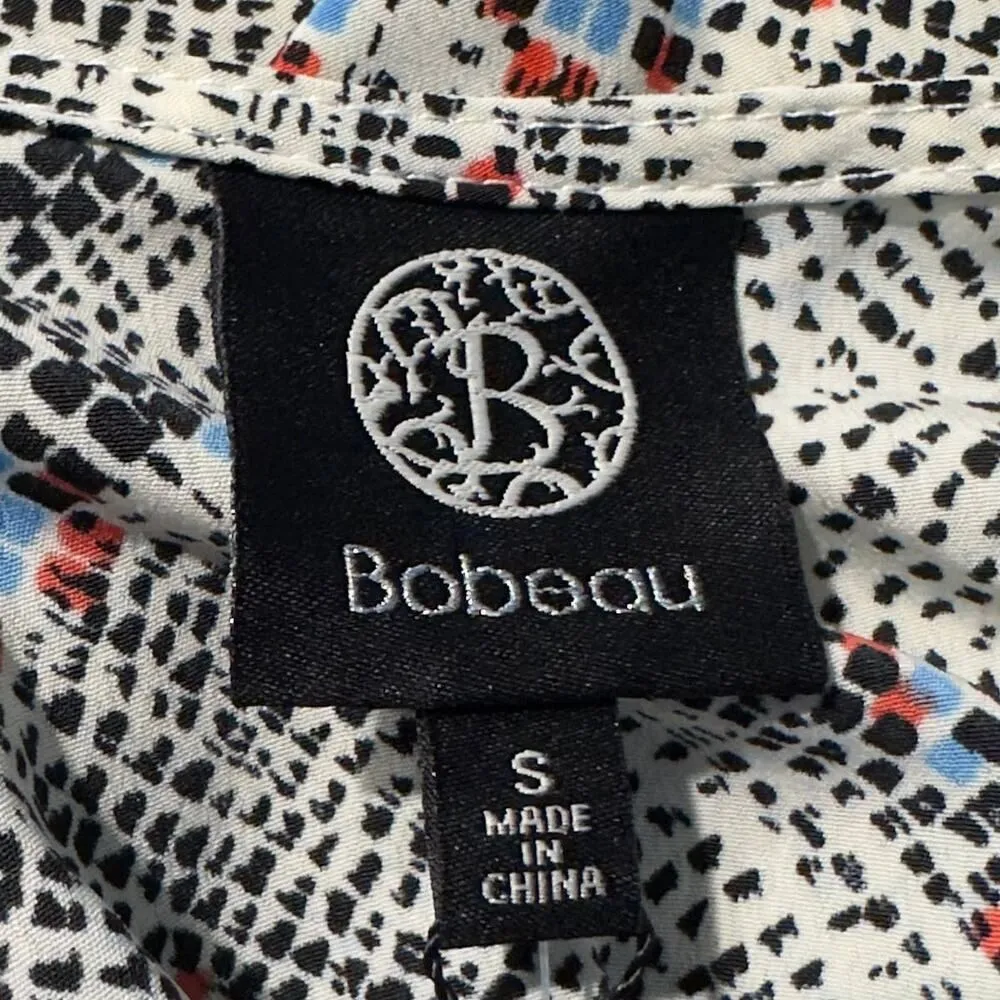 Bobeau Kaleidoscope Wrap V-Neck Blouse Multicolor Women's Size Small NWT - Image 5