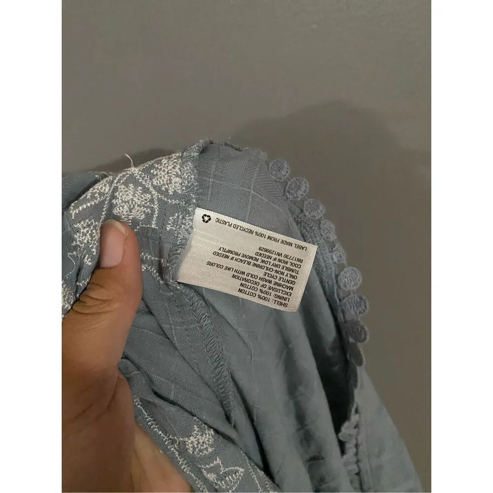 Knox Rose Ruffle Embroidered Sleeveless Top Cottagecore Size XXL NWOT - Image 7