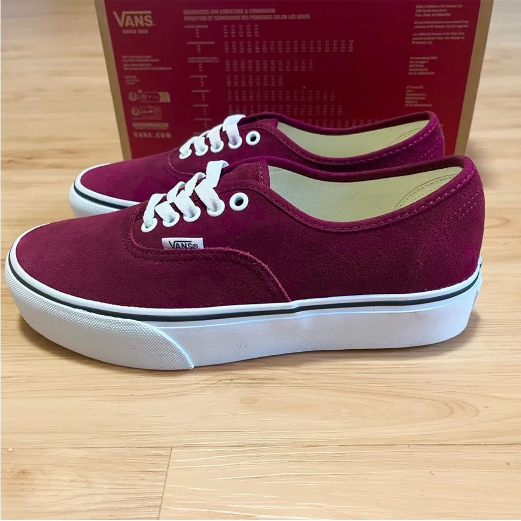 Vans Authentic Platform 'Port Royale' Suede Women 8.5 US  Mens 7.0 US - Image 3