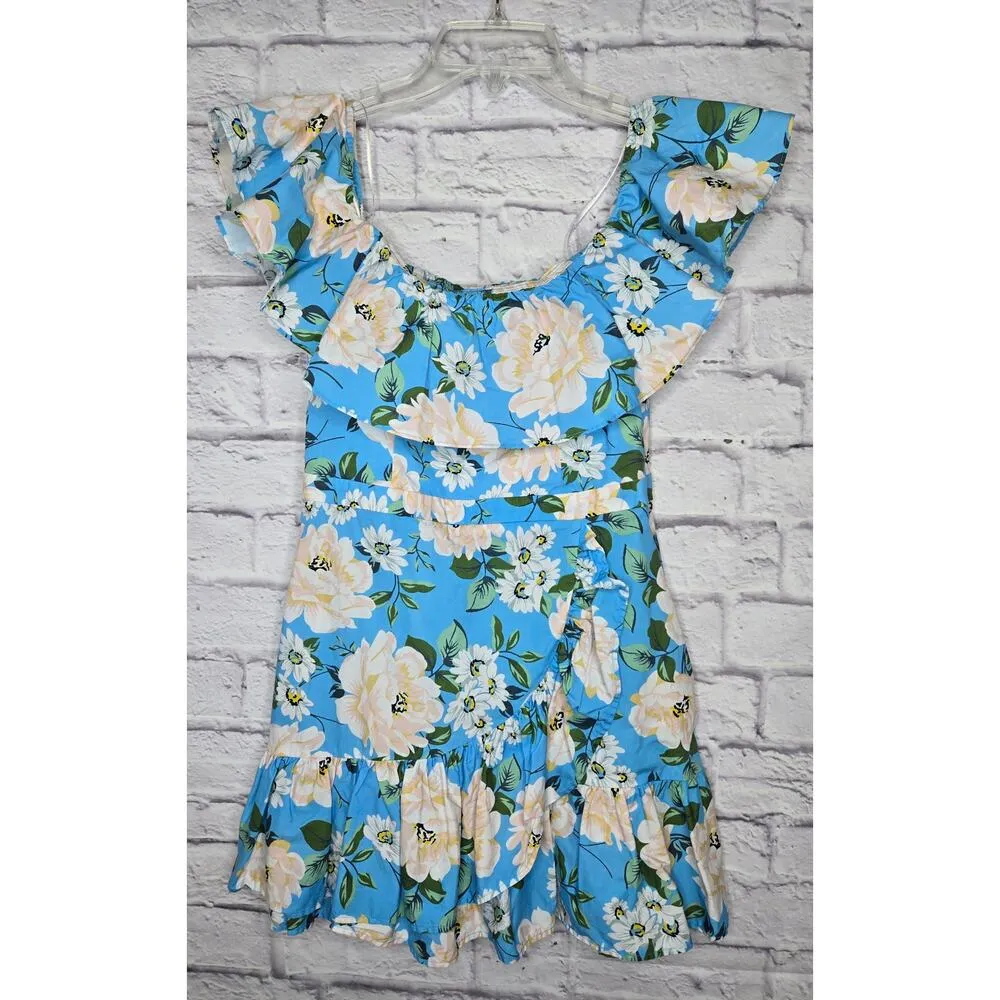 Yumi Kim Santa Fe Wonder Garden Floral ruffle boho mini dress Small. - Image 2