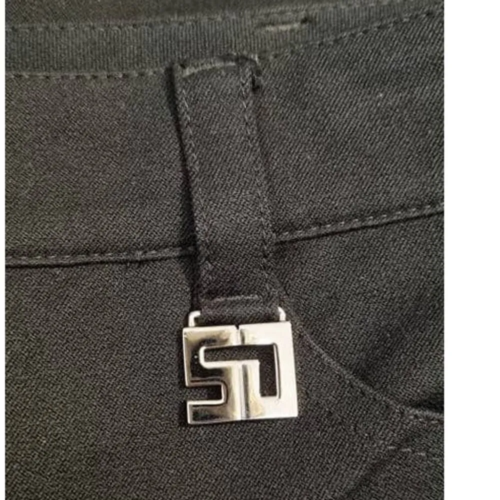 St. John Sport by Marie Gray Black Stretch Denim Bootcut Jeans Trousers Size 6 - Image 5