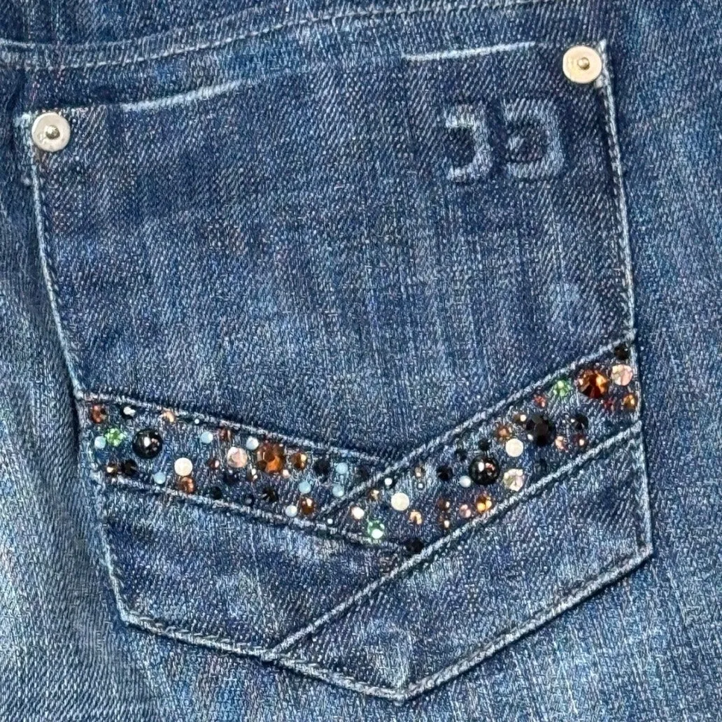 Joe's Jeans Honey Low Rise Jeweled Pockets Nadja 28 - Image 5