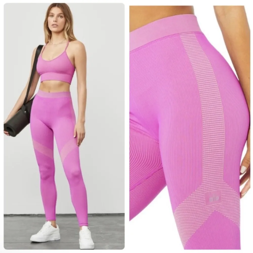 ALO Seamless High Waist Illusion Legging - Image 3