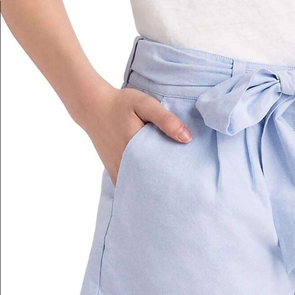 Vineyard Vines Blue 100% Cotton Bow Front Shorts - Image 2