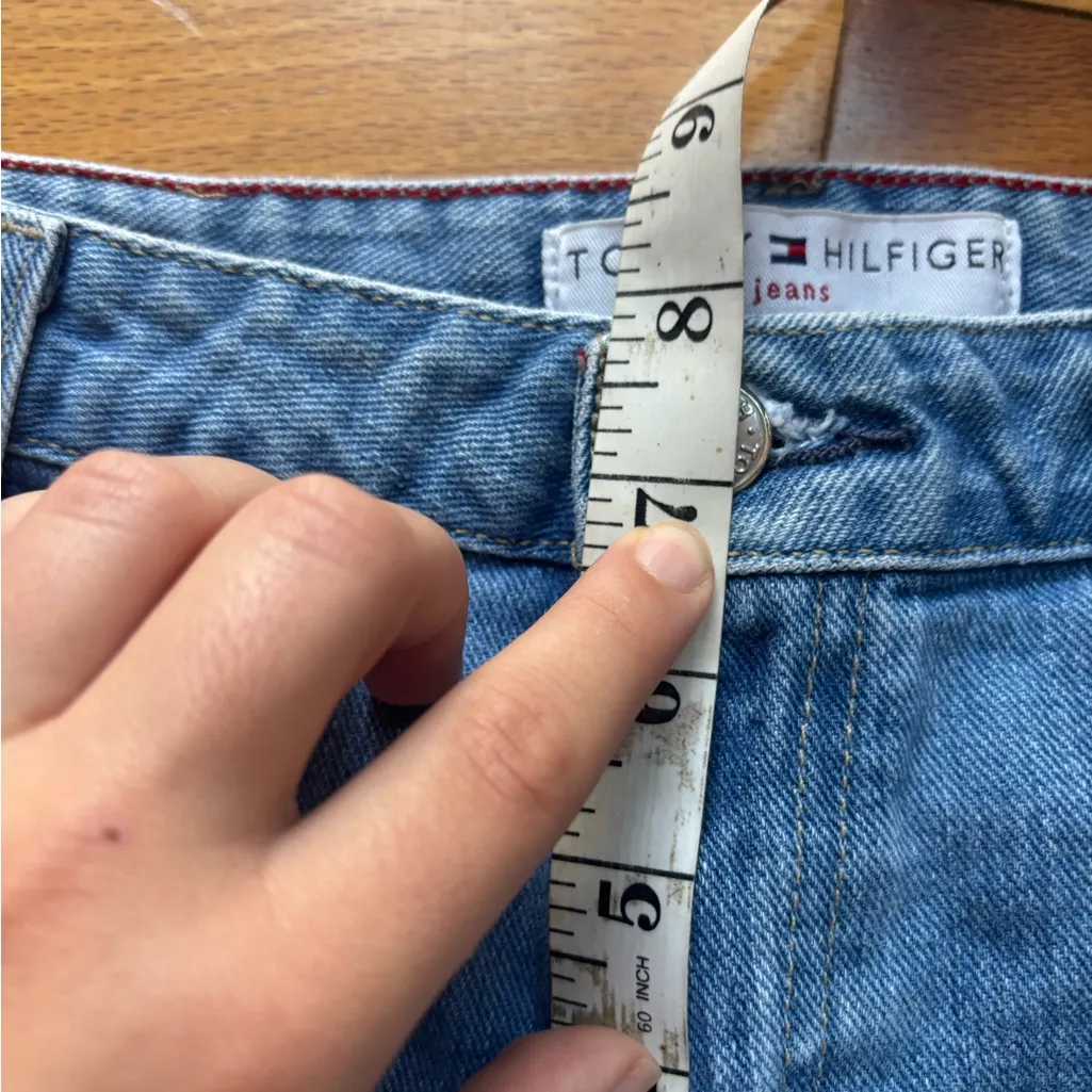 Vintage Y2K Super Low Rise Flare Tommy Hilfiger Jeans with slit - Image 11