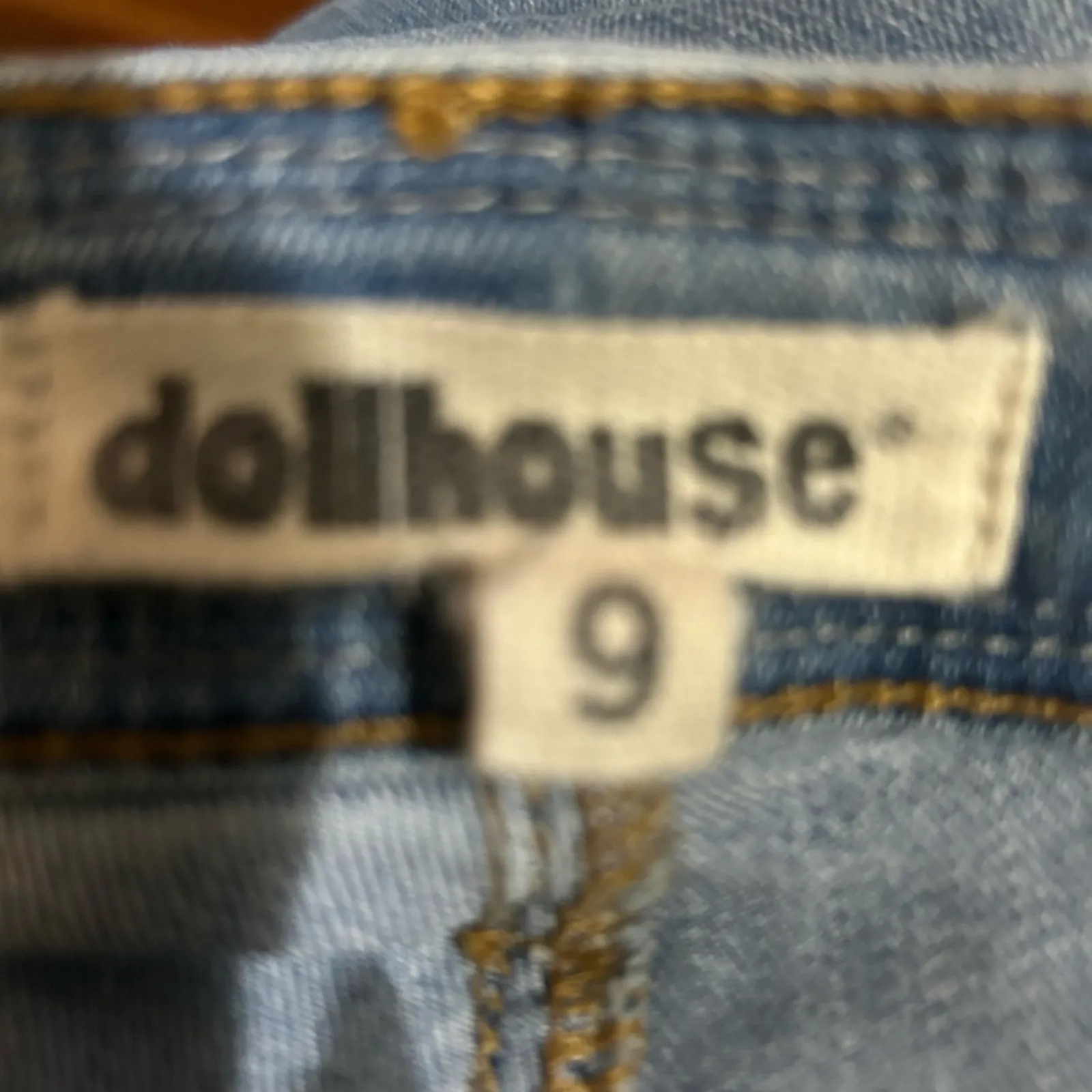 Dollhouse Charley Blue Distressed Denim Jeans Juniors 9 Casual Comfy Bohemian - Image 10