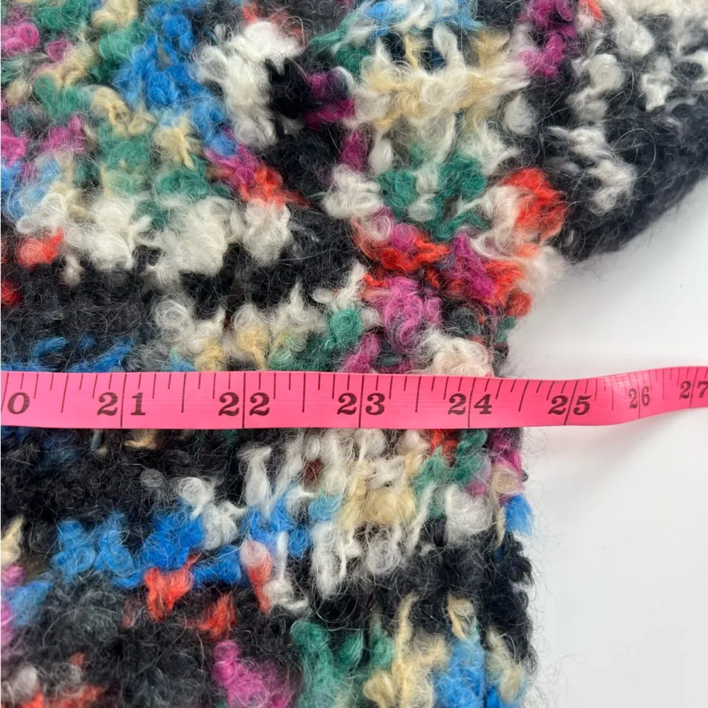 Missoni boucle mohair wool sweater sz 38 multicolor open weave - Image 7