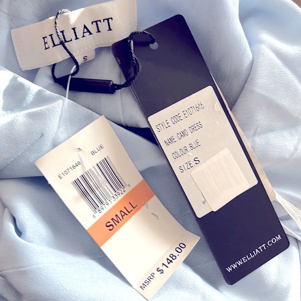 NEW Elliat Camo Dress in Baby Blue, Size 4 New with Tag Retail $148 - Image 5