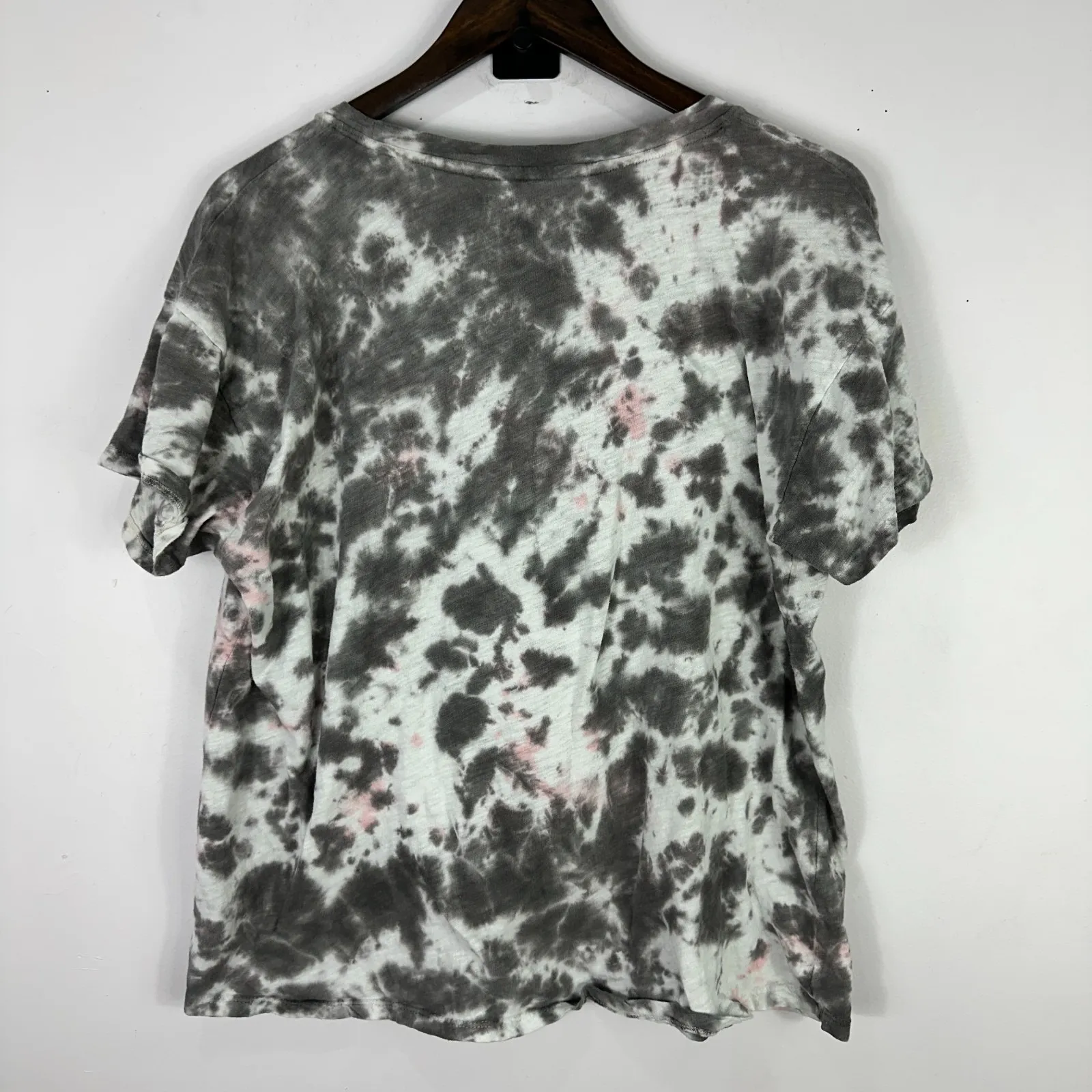 Knit Riot Aerosmith Tour Tee M Gray Tie Dye Band Shirt 1986 Civic Center Graphic Size M - Image 5