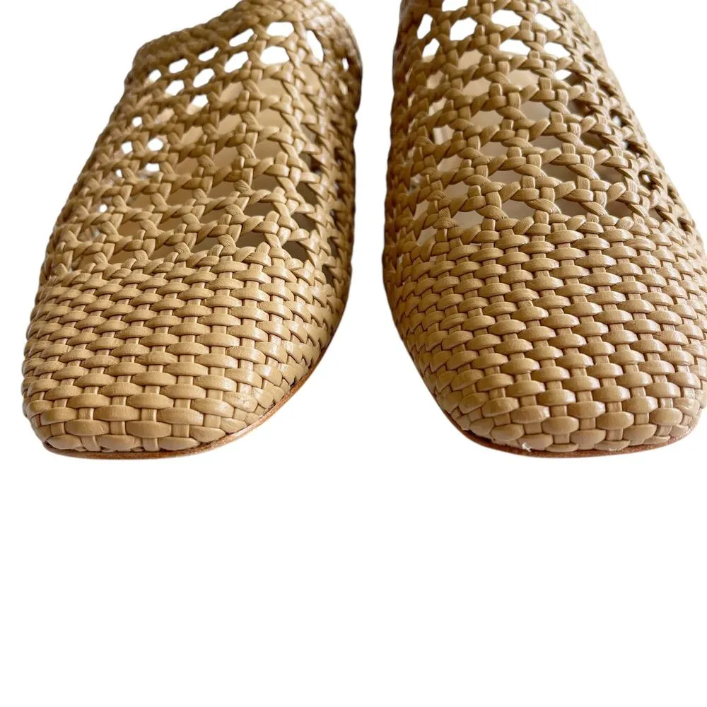 Everlane The Day Mule in Woven Nappa Leather Tan Size 7 - Image 12