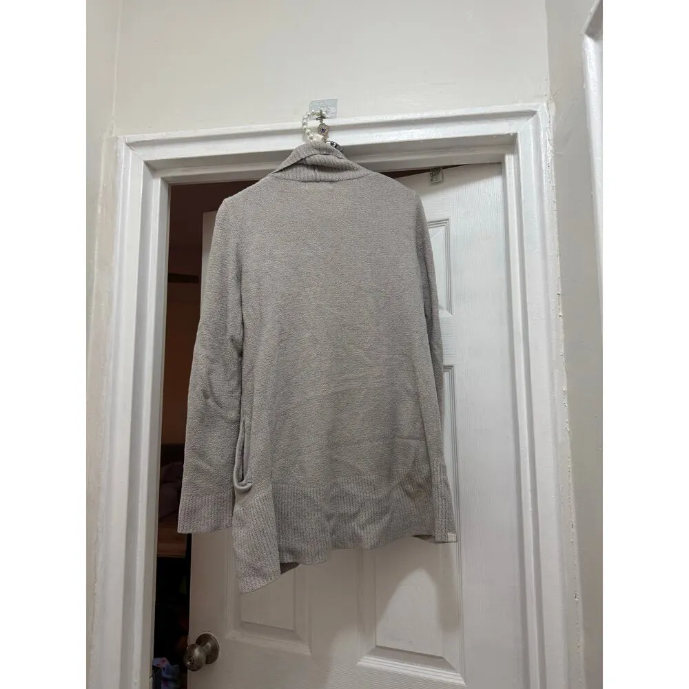 Barefoot Dreams Size xs gray grey cardigan cozychic lite light sweater shawl - Image 8