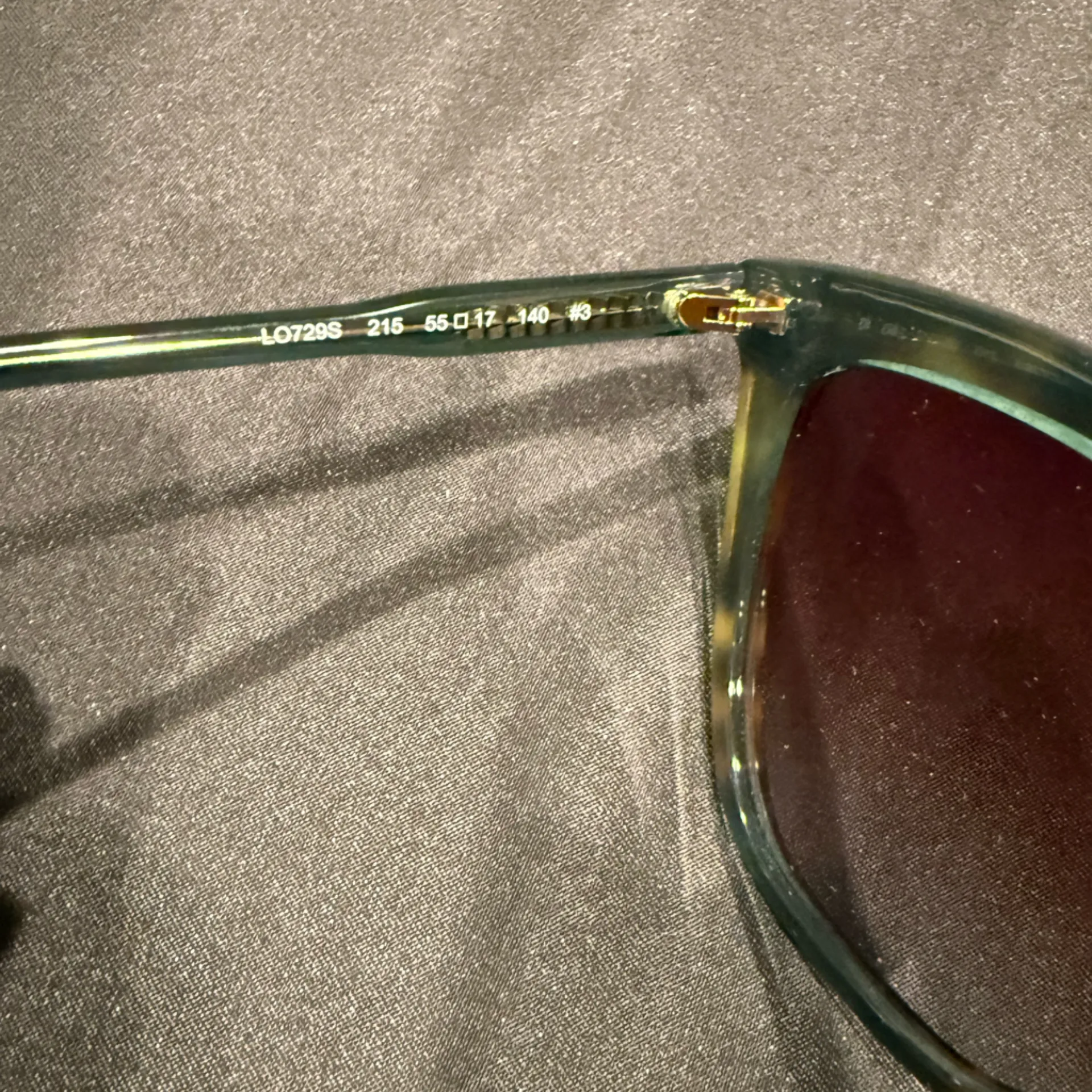 Longchamp Women's Sunglasses Green Acetate Cat Eye - Image 9