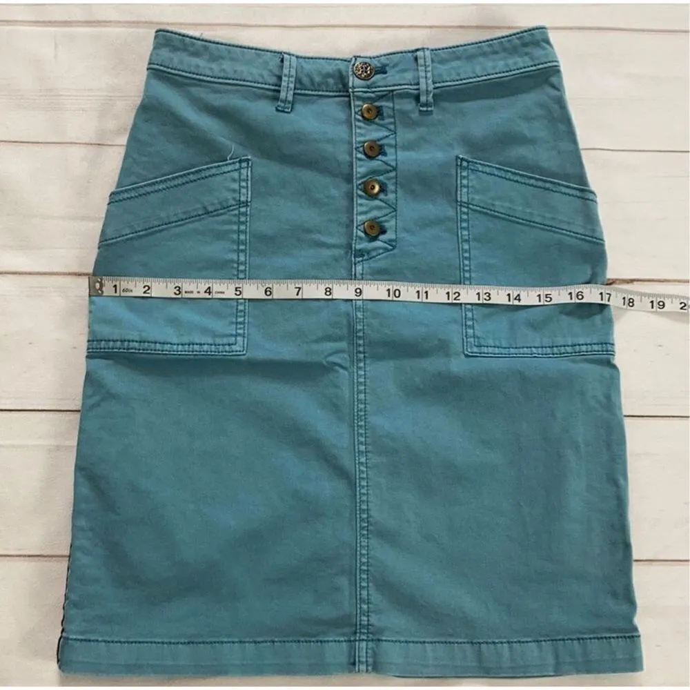 Pilcro and the Letterpress Denim Pencil Skirt Size 4 - Image 9